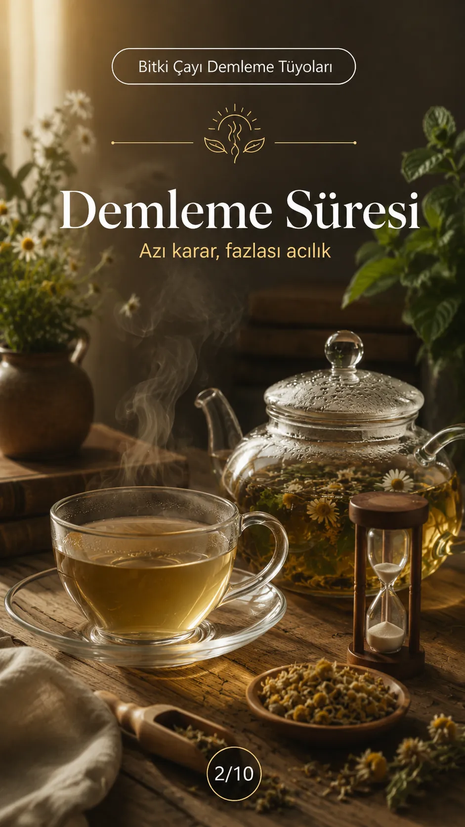 Bitki çayı demleme süresi önerileri