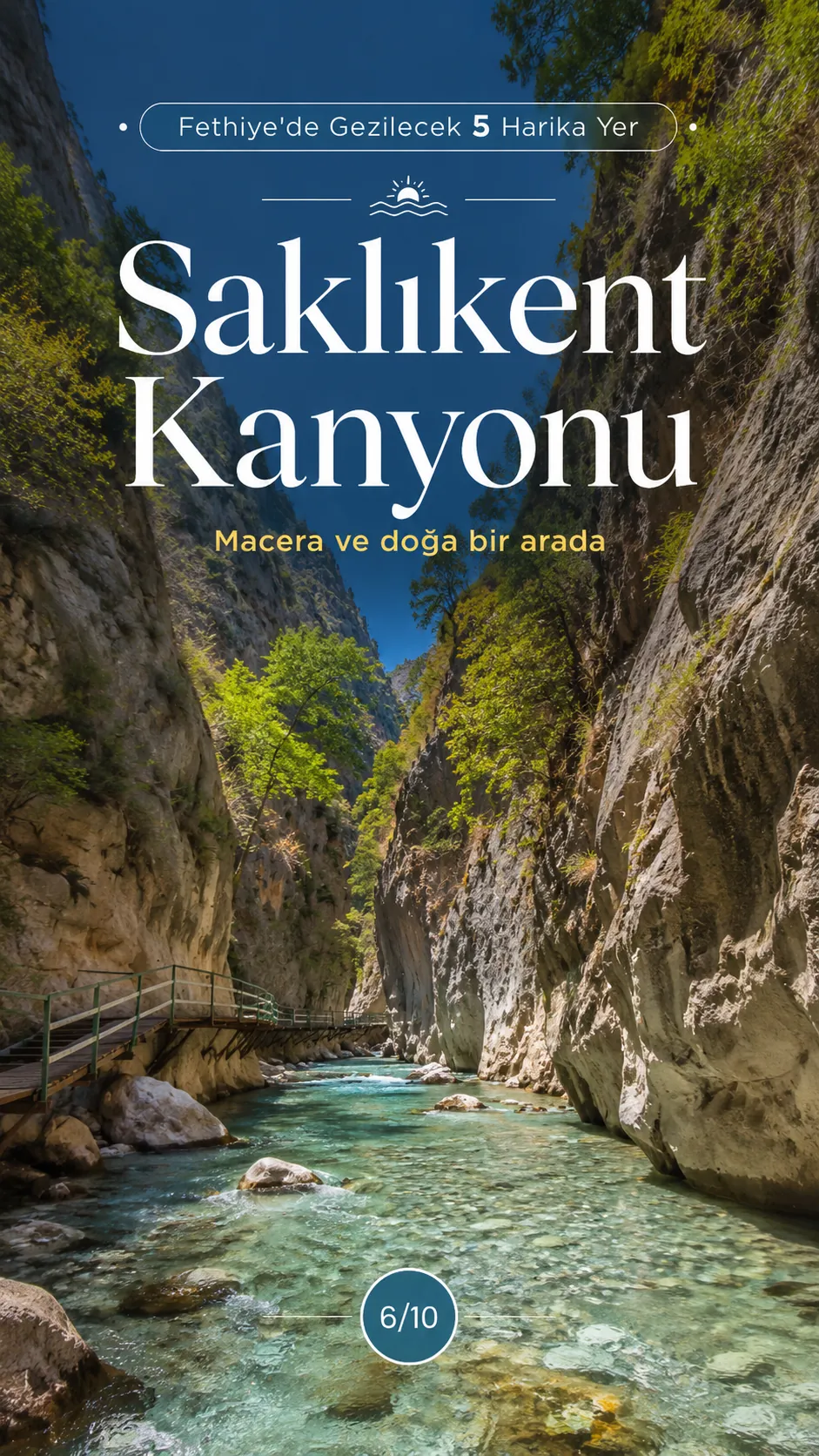Saklıkent Kanyonu doğa ve macera rotası Saklıkent Kanyonu doğa ve macera rotası