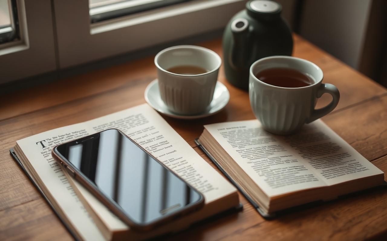 Daha Az Ekran Süresi İçin Pratik Kurallar — Kapalı telefon ve kitap | Sağlıklı Yaşam rehberi