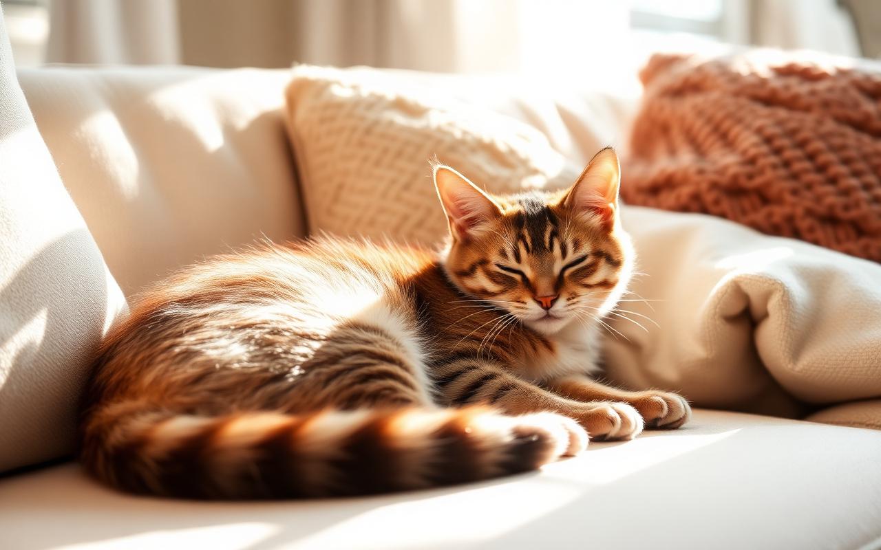 Evcil Hayvanlı Evlerde Dekorasyon Tüyoları — Kanepede uyuyan kedi | Ev & Yaşam rehberi